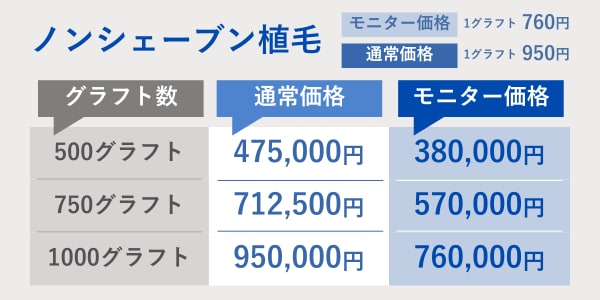 ノンシェーブン植毛